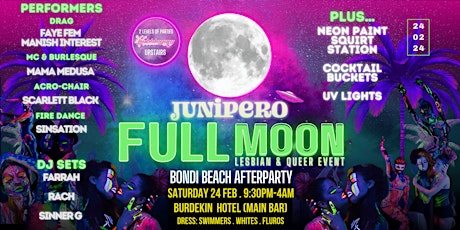 JUNIPERO: FULL MOON PARTY (Bondi Beach Afterparty) primary image