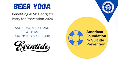 Beer Yoga to Benefit American Foundation for Suicide Prevention at Eventide primary image