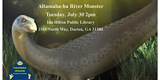 Imagem principal do evento Altamaha-ha River Monster Library Talk