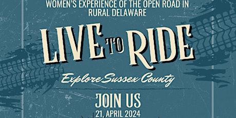 LIVE TO RIDE~  Womens Motorcycle Experience of the Open Road in Rural DE