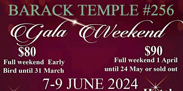Barack Temple Annual Gala Weekend