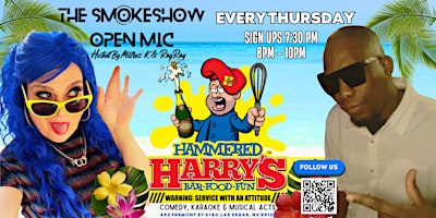 The SmokeShow Open Mic Thursdays Hammered Harry's primary image