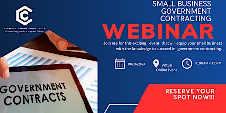 Small Business Government Contracting Webinar