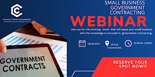 Small Business Government Contracting Webinar primary image