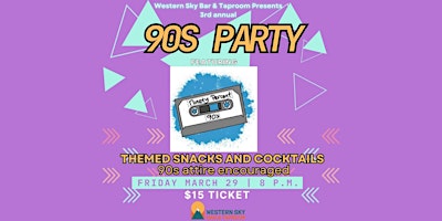 90s Party at Western Sky Featuring Ninety Percent 90s primary image