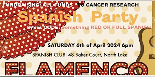 Image principale de Spanish Party -Fundraiser cancer research