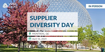 Primaire afbeelding van Supplier Diversity Day: Montreal, QC