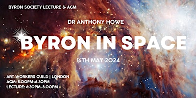 Imagem principal do evento AGM and Lecture - Byron in Space