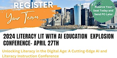 Primaire afbeelding van Literacy Lit with AI  Unlocking Literacy in the Digital Age