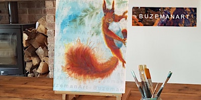 Primaire afbeelding van ‘Nutty Squirrel’ Painting Class  &  Afternoon Tea @Sunnybank, Doncaster