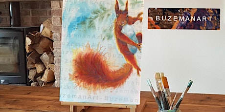 ‘Nutty Squirrel’ Painting Class  &  Afternoon Tea @Sunnybank, Doncaster