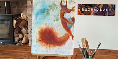 ‘Nutty Squirrel’ Painting Class  &  Afternoon Tea @Sunnybank, Doncaster  primärbild