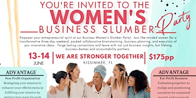 Primaire afbeelding van Women's Business Slumber Party