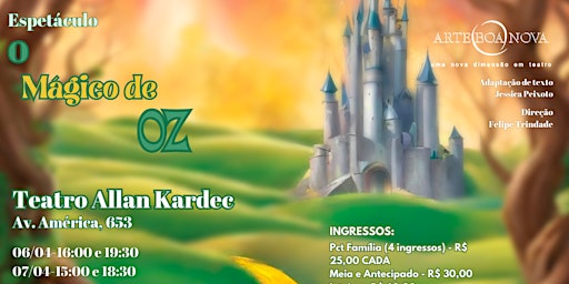 Imagem principal do evento Arte Boa Nova - O Mágico de Oz