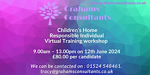 Children's Home Responsible Individual Virtual Training Workshop primary image