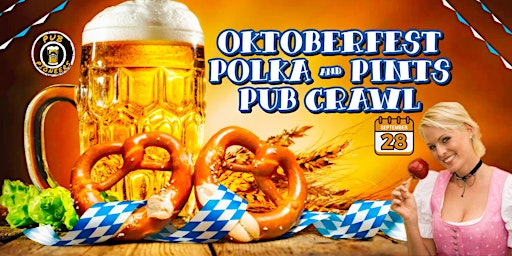 Primaire afbeelding van Oktoberfest Polka & Pints Pub Crawl - Birmingham, AL