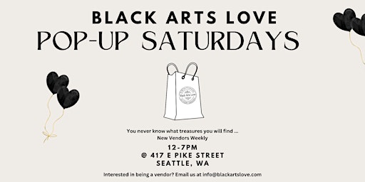Hauptbild für Pop Up Saturdays at Black Arts Love