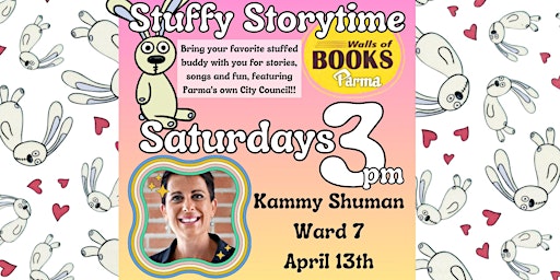 Primaire afbeelding van Stuffy Storytime with Parma's own City Council! 4/13 Ward 7 Kammy Shuman