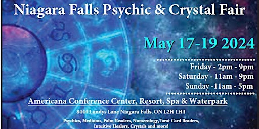 Imagem principal do evento Niagara Falls Psychic & Crystal Fair