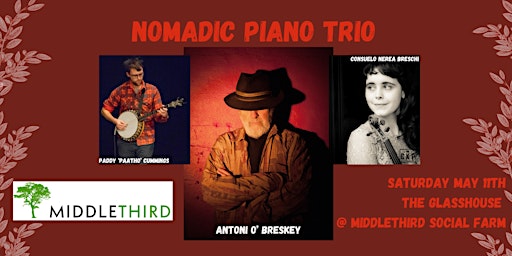 Nomadic Piano Project  Trio (Family Friendly - All ages gig) primary image