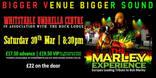 Primaire afbeelding van The Marley Experience (Bob Marley Tribute) Live in Whitstable