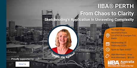 IIBA® PERTH - From Chaos to Clarity primary image