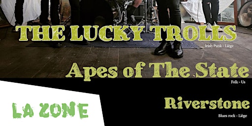 Imagem principal de PBP Show: The Lucky Trolls + Apes Of The State + Riverston