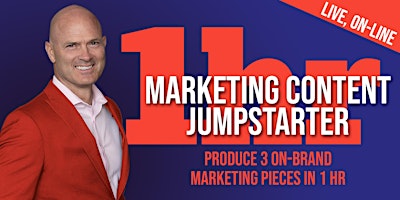 Marketing Content Jumpstarter using AI May 8th at 12:00PM MT. primary image
