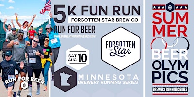5k + Beer Olympics at Forgotten Star Brew Co  event logo