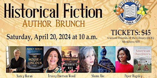 Hauptbild für 7th Annual Historical Fiction Author Brunch