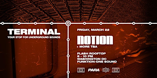 Imagem principal de Para Presents: Notion at Flash Rooftop