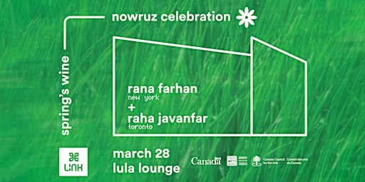 Primaire afbeelding van Rana Farhan - Spring's Wine - Nowruz Celebration (opening by Raha Javanfar)