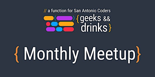 Geeks and Drinks Developer Meetup primary image