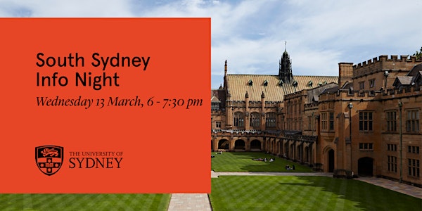 The University of Sydney – South Sydney Info Night - SOLD OUT
