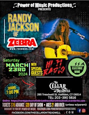 Imagem principal do evento RANDY JACKSON OF ZEBRA with special guests: HI FI RADIO and ELECTRIC WINE