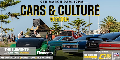 Cars & Culture Melbourne - 9th March - VIC primary image