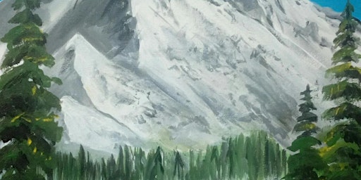 Paint and Sip | Bob Ross Snowy Mountains | Traitors Gate primary image