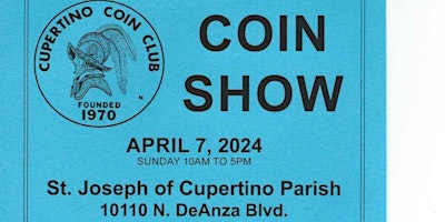 Imagem principal do evento Cupertino Coin Club Coin Show