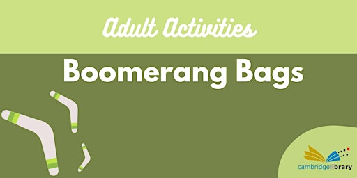 Boomerang Bags @ Cambridge Library primary image