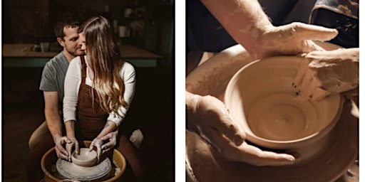 Primaire afbeelding van Wheel Throwing Pottery Class for Date Night