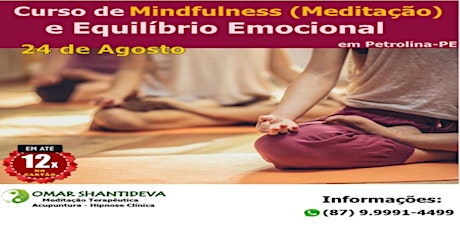 Imagem principal do evento 2ª Turma no Curso de Mindfulness(meditação) e Equilibrio Emocional