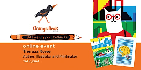 Imagem principal do evento Online talk and Q&A with Author, Illustrator and Printmaker Thereza Rowe