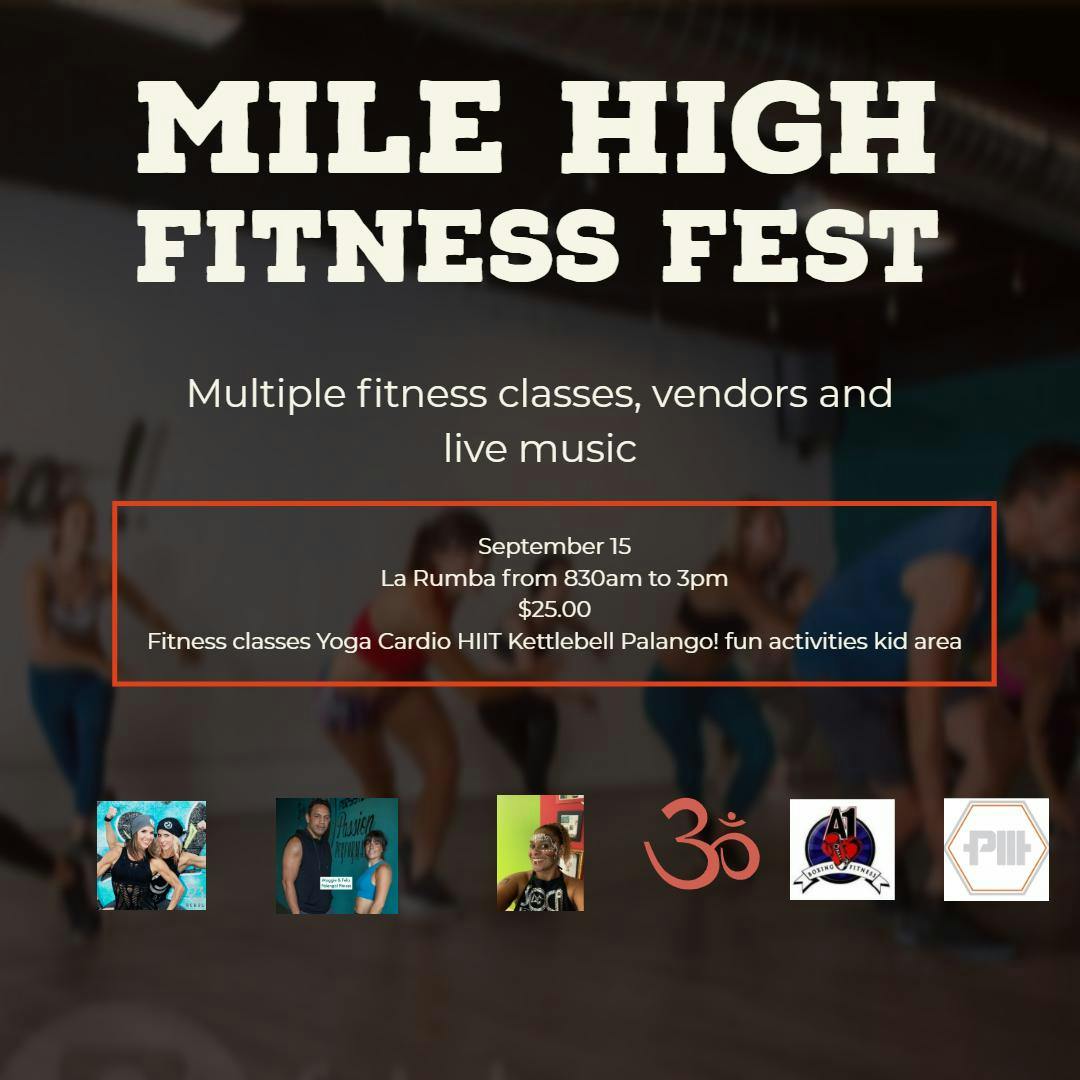 Mile High Fitness Festival September 15, 2019 at la Rumba