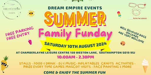 Primaire afbeelding van Summer Family Funday- SO19 Southampton