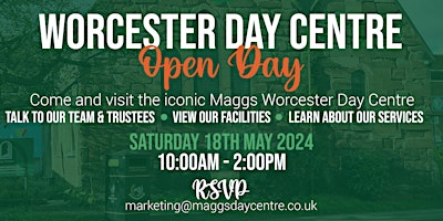 Imagen principal de Maggs Worcester Day Centre Open Day