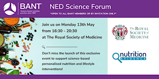 Imagem principal do evento NED Science Forum **OPEN TO ALL BANT MEMBERS OR BY INVITATION ONLY**