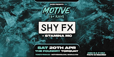 Image principale de Torquay 16+ DNB Rave w/ Shy FX