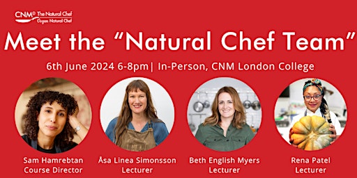 Imagem principal do evento Meet the Natural Chef Academic Team - 6th June 2024