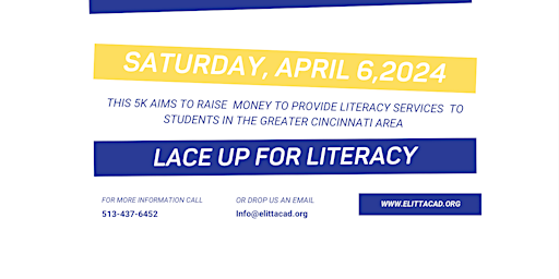 Lace up For Literacy 5k Walk and Run primary image