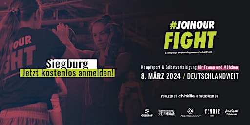 Siegburg: Join Our Fight! Kostenlose Kampfsport-Session für Frauen primary image